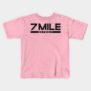 7 Mile Detrtoit v.2 Black Kids T-Shirt